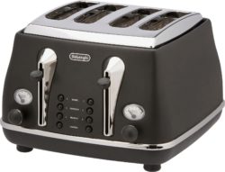 De'Longhi - Toaster - Micalite - 4 Slice - Black.